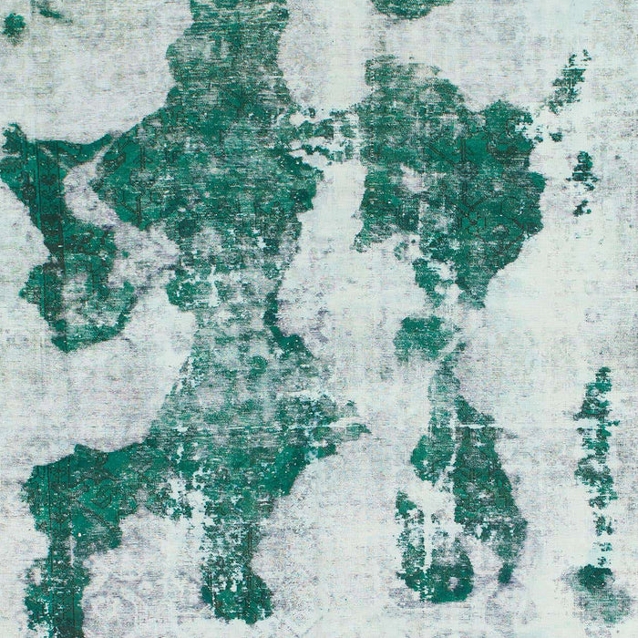 Machine Washable Abstract Powder Blue Rug, wshabs838