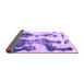 Sideview of Abstract Purple Modern Rug, abs838pur