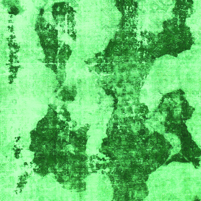 Abstract Green Modern Rug, abs838grn