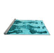 Sideview of Machine Washable Abstract Light Blue Modern Rug, wshabs838lblu