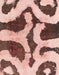 Abstract Chestnut Brown Modern Rug, abs839