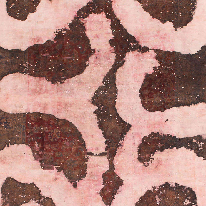 Abstract Chestnut Brown Modern Rug, abs839