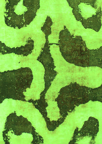 Abstract Green Modern Rug, abs839grn