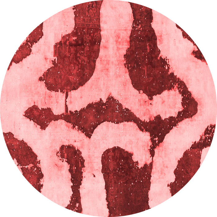 Machine Washable Abstract Red Modern Rug, wshabs839red