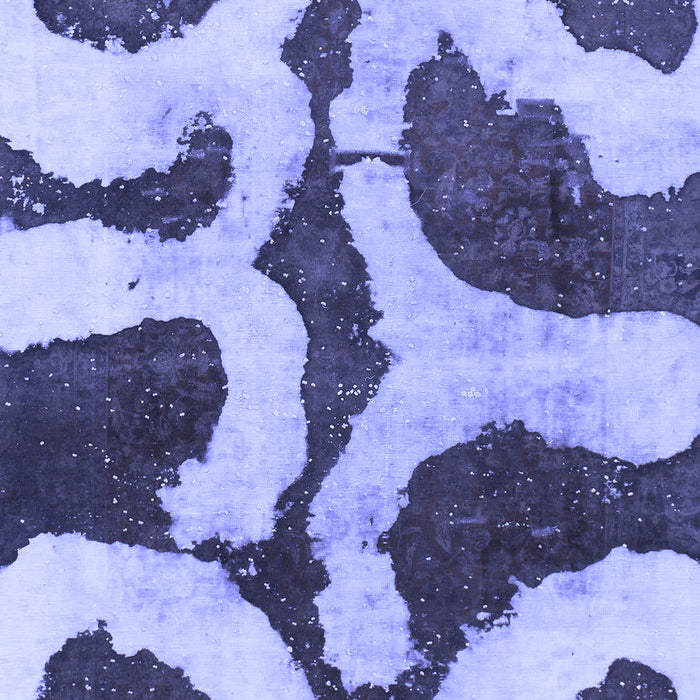 Abstract Blue Modern Rug, abs839blu