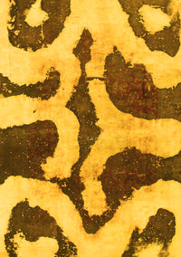 Abstract Yellow Modern Rug, abs839yw