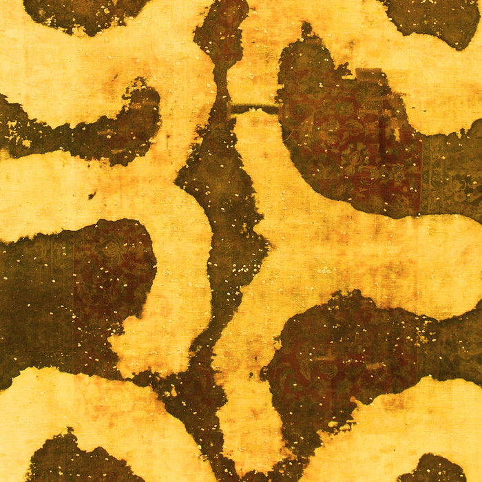 Abstract Yellow Modern Rug, abs839yw