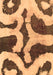 Abstract Brown Modern Rug, abs839brn