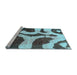 Sideview of Machine Washable Abstract Light Blue Modern Rug, wshabs839lblu