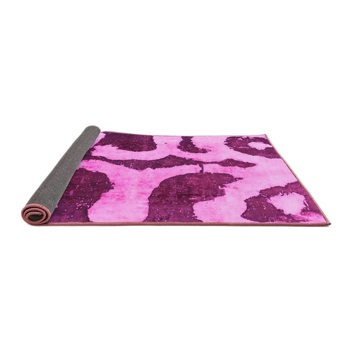 Sideview of Abstract Pink Modern Rug, abs839pnk