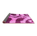 Sideview of Abstract Pink Modern Rug, abs839pnk