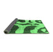 Sideview of Abstract Emerald Green Modern Rug, abs839emgrn