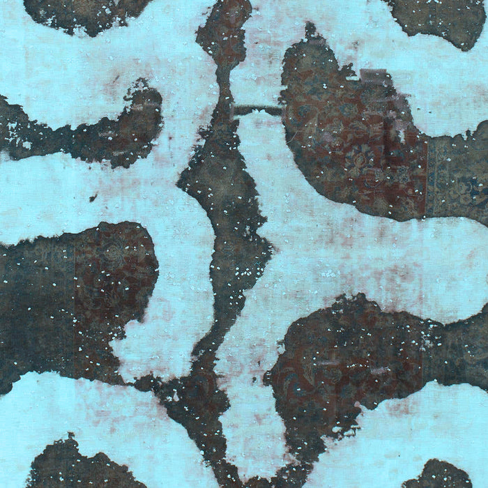 Machine Washable Abstract Light Blue Modern Rug, wshabs839lblu