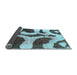 Sideview of Abstract Light Blue Modern Rug, abs839lblu