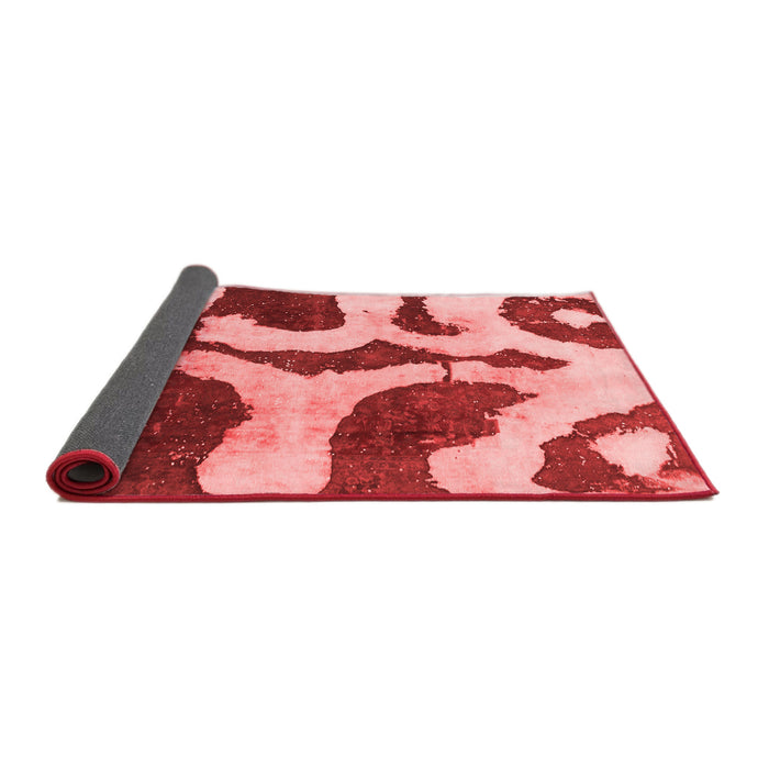 Abstract Red Modern Area Rugs