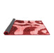 Abstract Red Modern Area Rugs