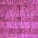 Square Machine Washable Abstract Purple Modern Area Rugs, wshabs83pur