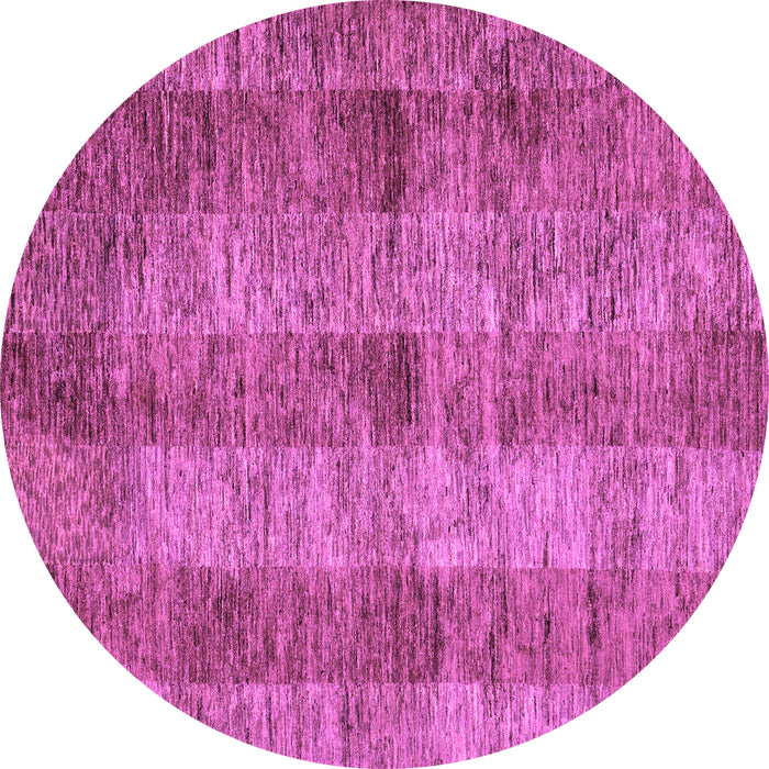 Round Abstract Purple Modern Rug, abs83pur