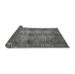 Sideview of Abstract Gray Modern Rug, abs83gry