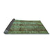 Sideview of Abstract Light Blue Modern Rug, abs83lblu