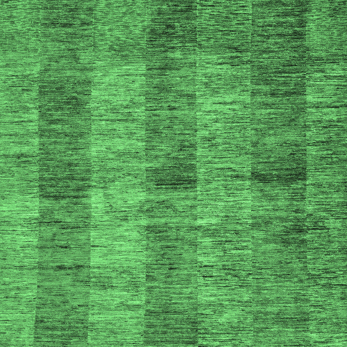 Square Machine Washable Abstract Emerald Green Modern Area Rugs, wshabs83emgrn