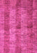 Machine Washable Abstract Pink Modern Rug, wshabs83pnk