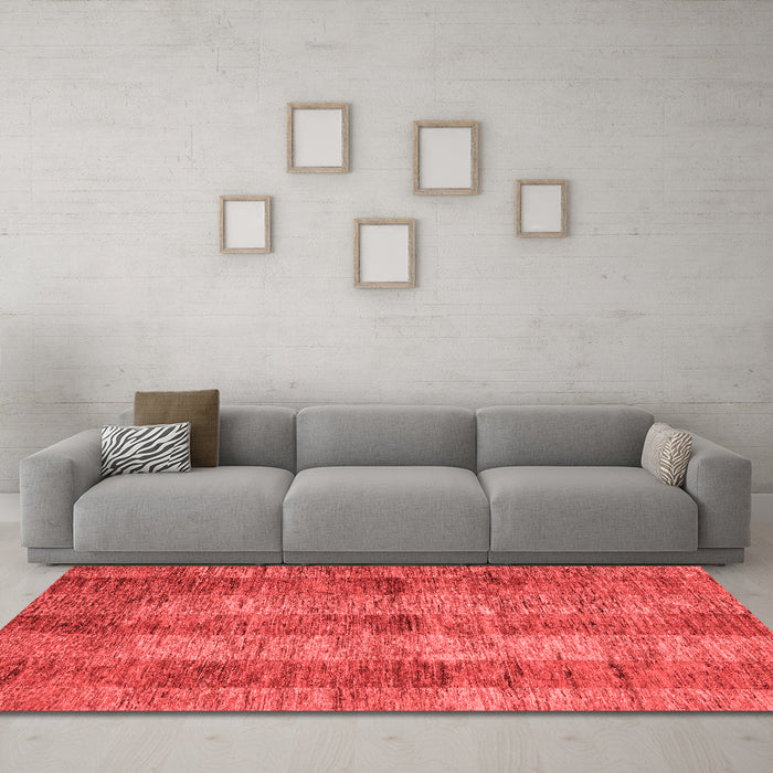 Modern Red Washable Rugs