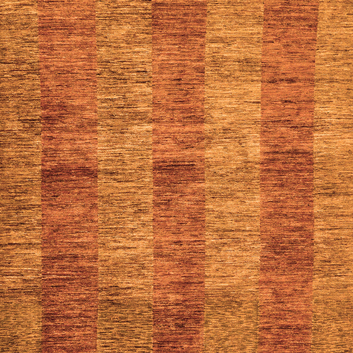 Square Machine Washable Abstract Orange Modern Area Rugs, wshabs83org