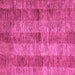 Square Machine Washable Abstract Pink Modern Rug, wshabs83pnk