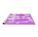 Sideview of Machine Washable Abstract Purple Modern Area Rugs, wshabs840pur