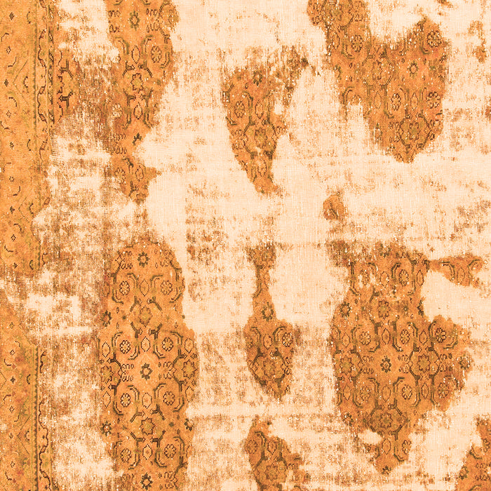 Machine Washable Abstract Orange Modern Area Rugs, wshabs840org