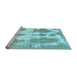 Sideview of Machine Washable Abstract Light Blue Modern Rug, wshabs840lblu