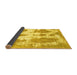 Sideview of Abstract Yellow Modern Rug, abs840yw