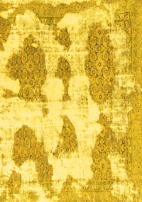 Abstract Yellow Modern Rug, abs840yw