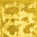 Square Abstract Yellow Modern Rug, abs840yw