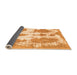 Sideview of Abstract Orange Modern Rug, abs840org