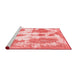 Modern Red Washable Rugs