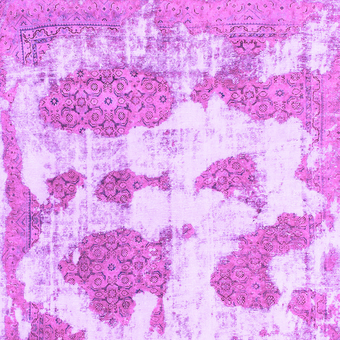 Square Abstract Purple Modern Rug, abs840pur