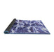 Sideview of Abstract Blue Modern Rug, abs841blu