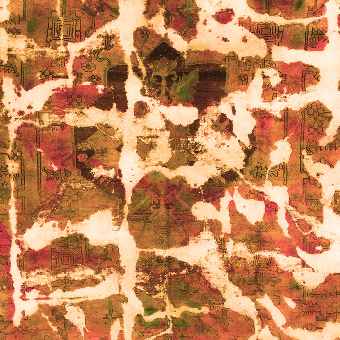 Machine Washable Abstract Orange Modern Area Rugs, wshabs841org