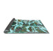 Sideview of Abstract Light Blue Modern Rug, abs841lblu