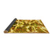 Sideview of Abstract Yellow Modern Rug, abs841yw