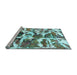 Sideview of Machine Washable Abstract Light Blue Modern Rug, wshabs841lblu