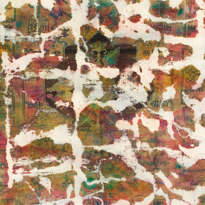 Machine Washable Abstract Red Rug, wshabs841