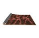 Sideview of Abstract Orange Modern Rug, abs842org