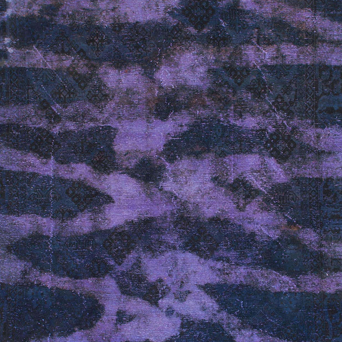 Machine Washable Abstract Deep Periwinkle Purple Rug, wshabs842