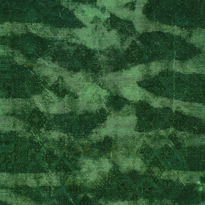Machine Washable Abstract Green Modern Area Rugs, wshabs842grn