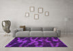 Machine Washable Abstract Pink Modern Rug in a Living Room, wshabs842pnk