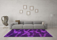 Machine Washable Abstract Pink Modern Rug, wshabs842pnk