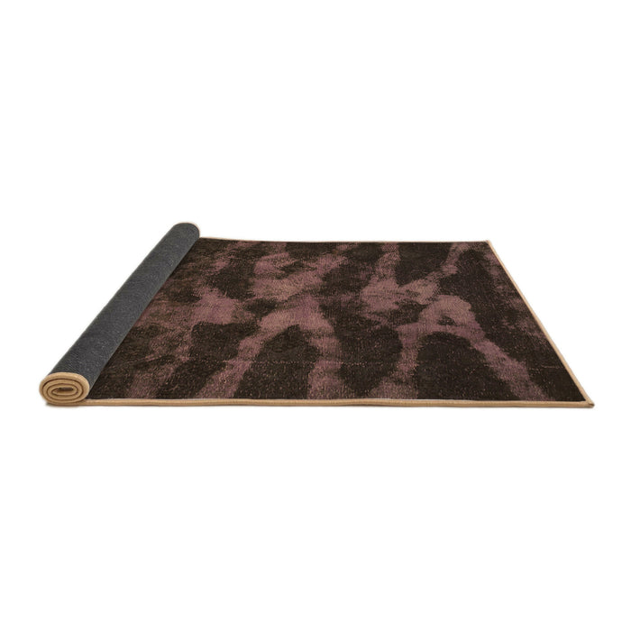 Sideview of Abstract Brown Modern Rug, abs842brn